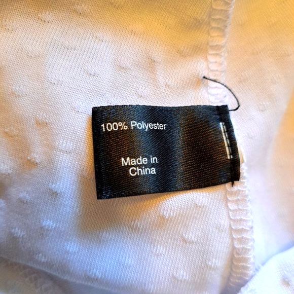 Lane Bryant White Textured Flutter Sleeve Tunic Blouse Plus Size 30/32 - Picture 6 of 7